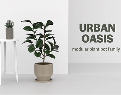 URBAN OASIS modular plant pot family