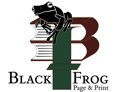 Black Frog Logo Design Concept