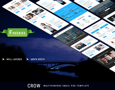 Crow – Multipurpose Email PSD