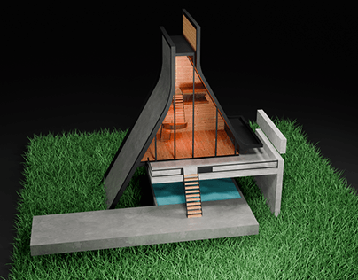 Project thumbnail - 3D Bungalov house