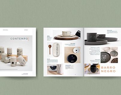 Proyecto Editorial: Catálogo cerámica CONTEMPO