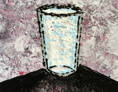 "Milk." acrylic on canvas