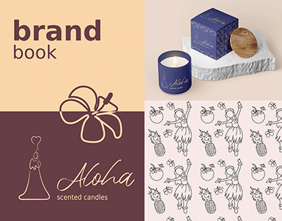 brand identity and brand book for candle