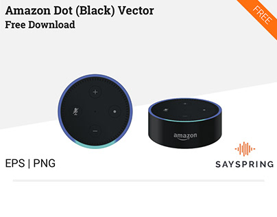 Amazon Dot Vector (Black) Free Download