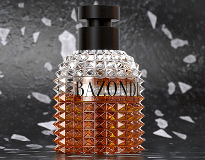 Photorealistic 3d Rendering of Perfume Bottle