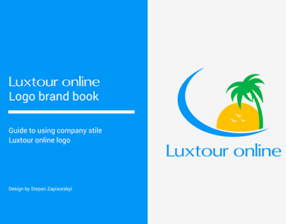 Luxtour online logo brand book
