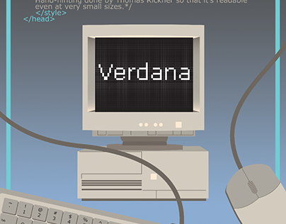 Verdana Typeface Poster