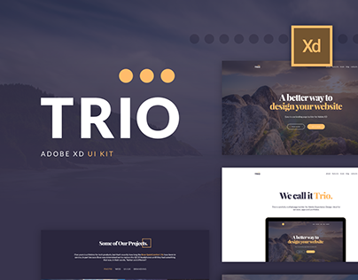 Trio UI Kit for Adobe XD