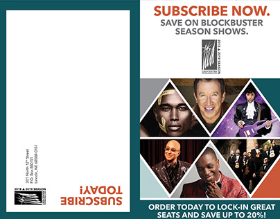 Mailer for Lied Center for Performing Arts