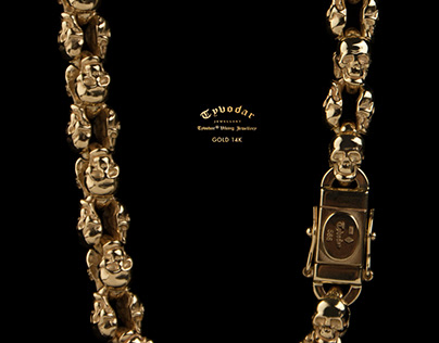 Skull chain, gold skull chain - Tyvodar. com