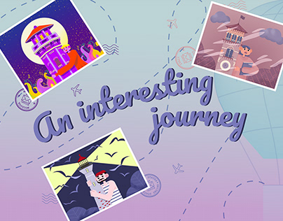 "An interesting journey" - Illustrations - Postcards
