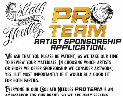 Pro Team Sponsorship - Fillable PDF
