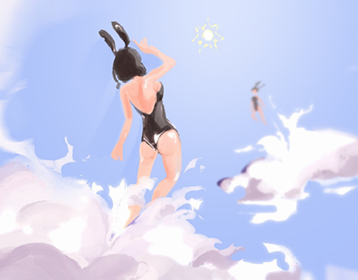 Rabbits in the sky