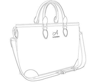 Technical draw woman's' handbag