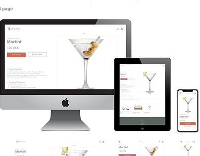 Minishop: Responsive e-commerce web design