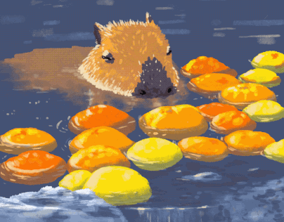 Capybara Bath