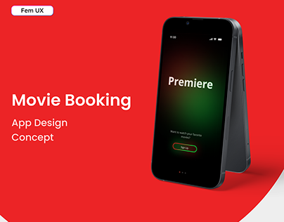 Premiere (Movie booking app design concept)