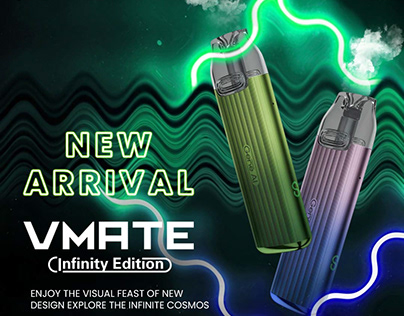 Vape device Vmate Infinity banners