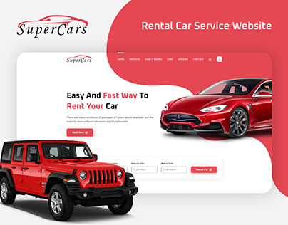 Super Cars - Rental Car Service Website
