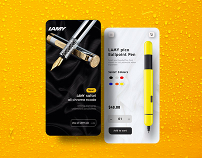 LAMY Pen Mobile Website Using Figma