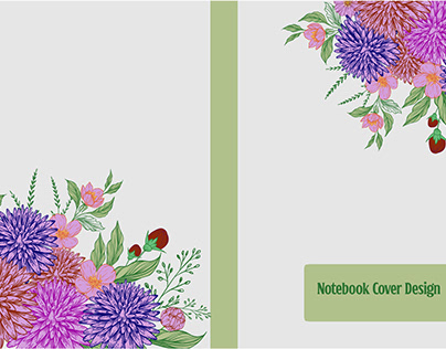 vector notebook cover design