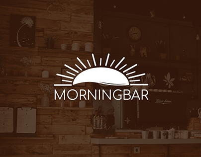 MORNINGBAR - Coffe shop logo design