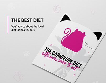 Tiki Cat - The carnivore diet Brochure Design