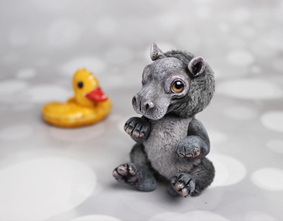 Cute hippo for customer