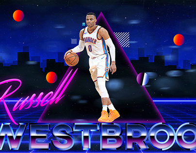 Russell Westbrook 80's Retro NBA Design