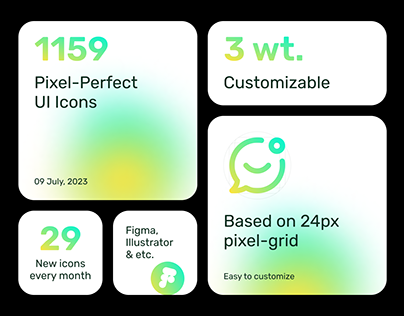 Pixel-Perfect Icon Set | 1,100+ UI Icons
