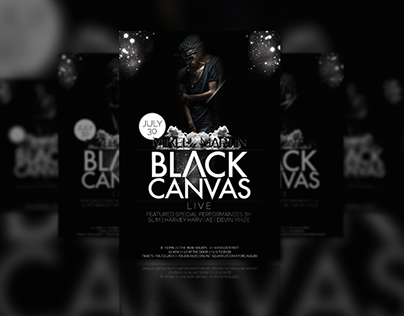BLVCK CANVAS Live | Flyer Design