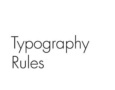 Typography Rules