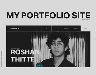 Project thumbnail - Roshan Thitte - Web Designer Portfolio Website