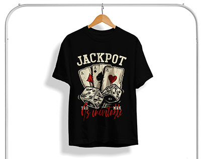 Casino T-shirt Design | Poker T-shirt | Jackpot Tee
