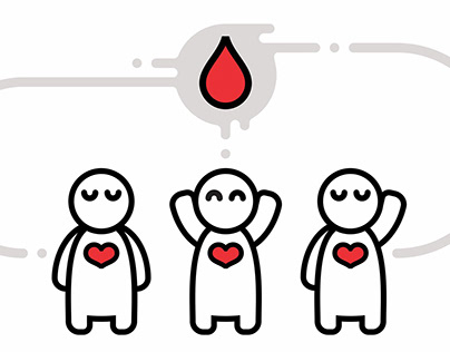 Logo and Visual Identity of Volunteer Blood Donors