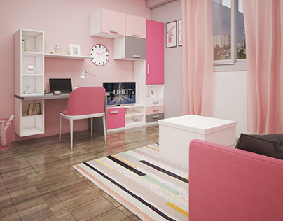 Bedroom space-saving furniture design 🌸🌸