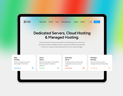 Project thumbnail - Design - Hosting services