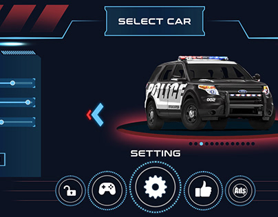 POLICE CAR CHASER GUI
