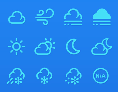 AOL Weather Icon Redesign