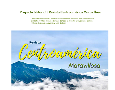 Revista Centroamérica Maravillas Editorial