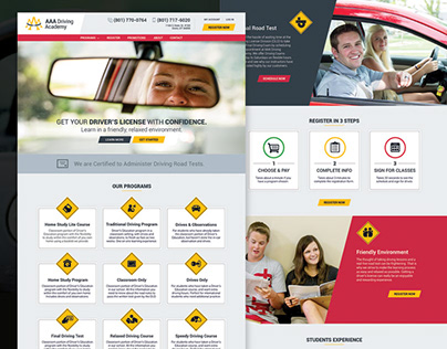 Driving School Website Redesign