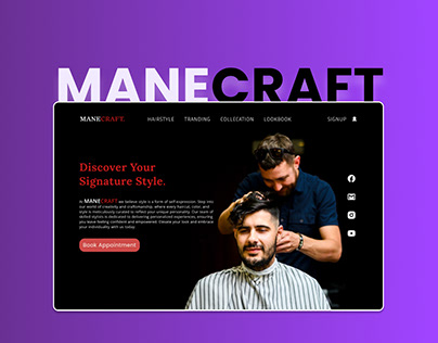 Manecraft - Responsive Web Design for Salon