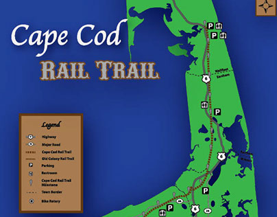 Cape Cod Rail Trail Map