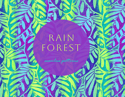 Seamless pattern "Rain forest"
