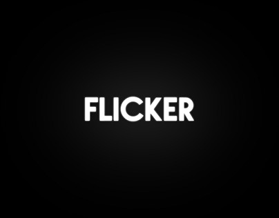 Flicker Title animation