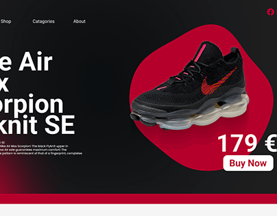 Project thumbnail - Modern Landingpage NikeAir Website