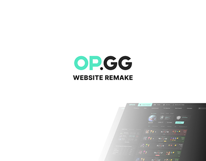 OP.GG Website Remake