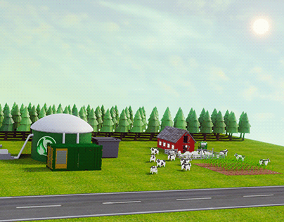 Animación y modelado 3D - Biogas Twente Enschede