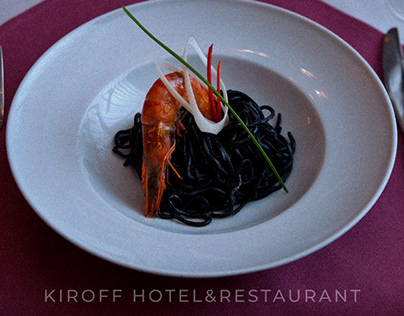 Kiroff hotel & restaurant - website design🦐UI in Figma