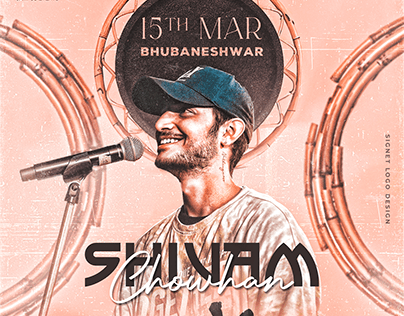 Shivam Chowhan | Concert Flyer | Signet Logo Design